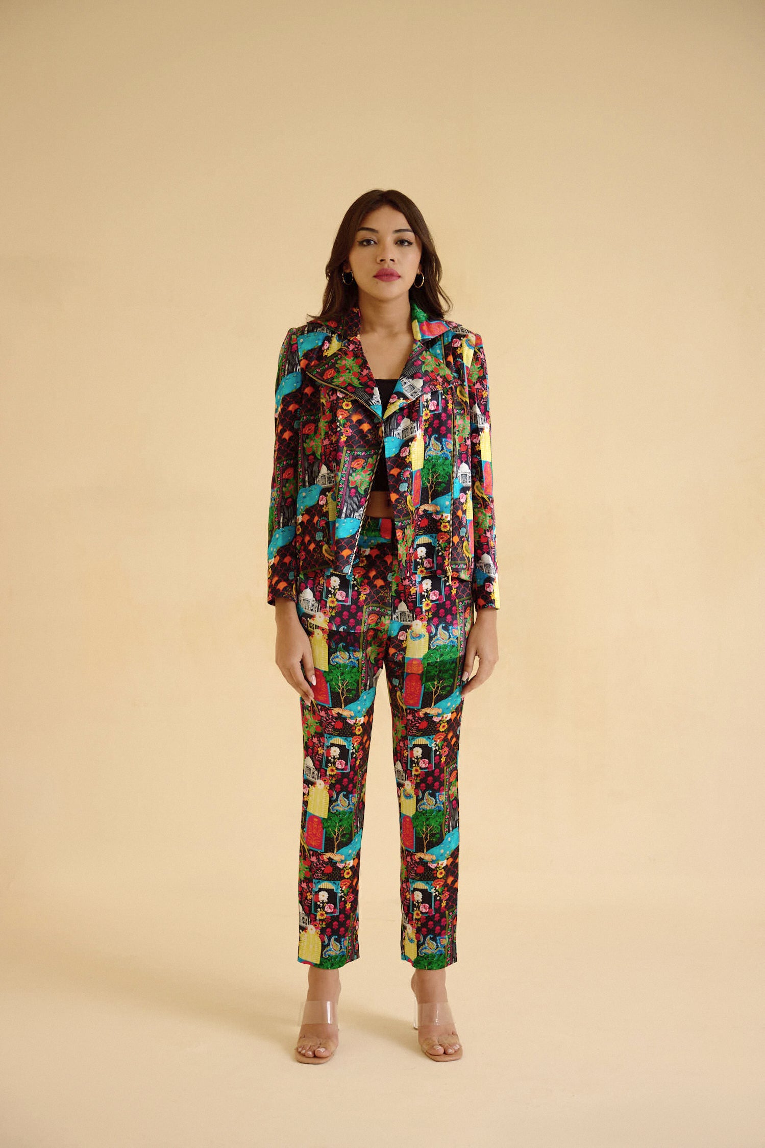buy My India Print Blazer by BETRUE â BETRUE.official
