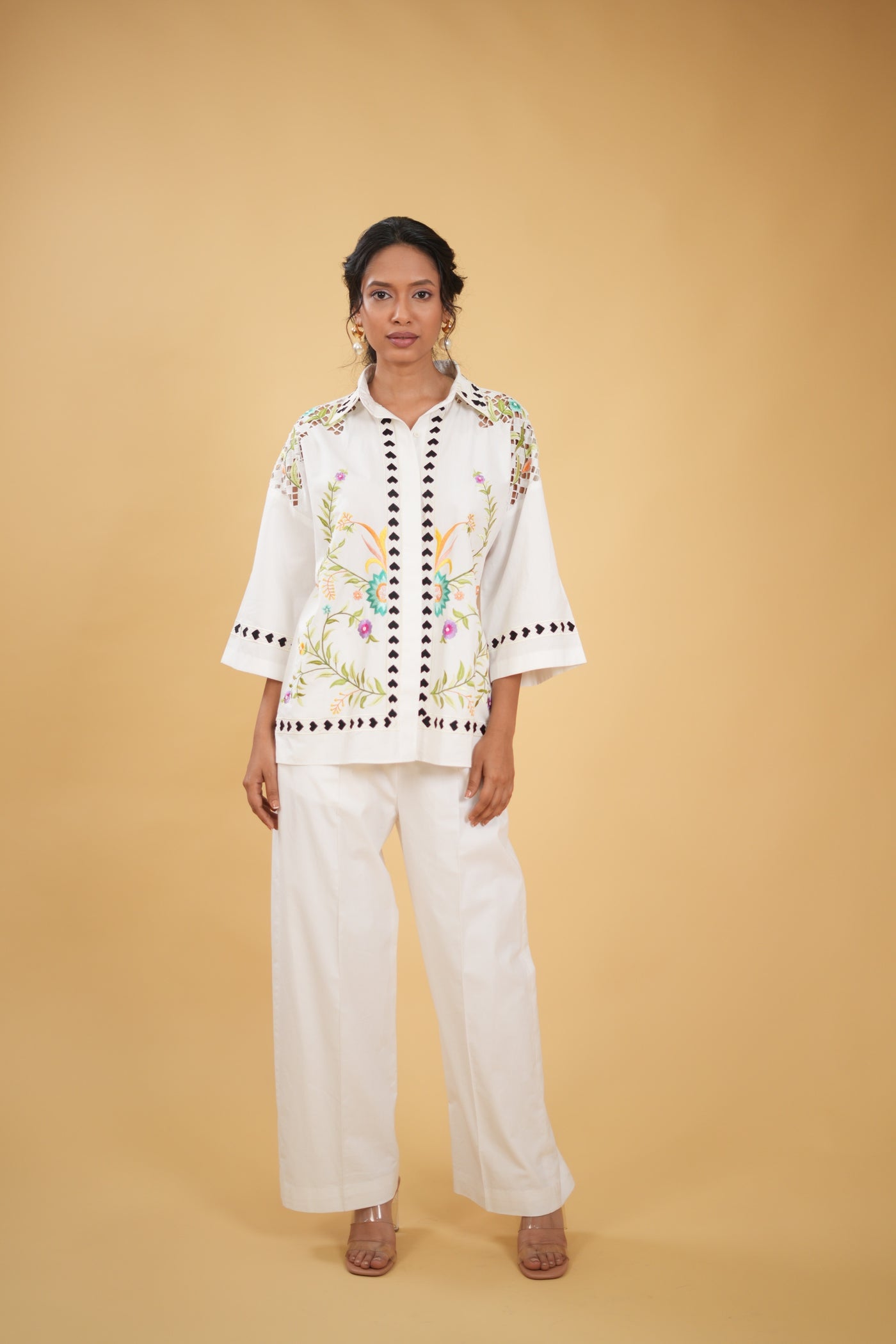 Blossom Embroidered Floral Shirt