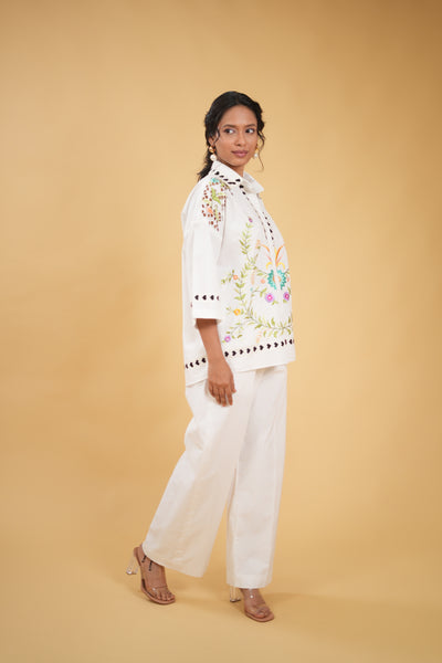 Blossom Embroidered Floral Shirt