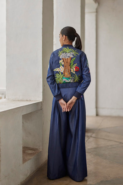 Denim Buda Embroidered Jacket