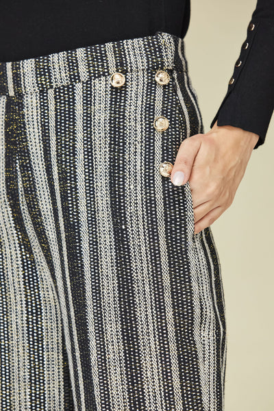 Black and Silver Handloom Pants