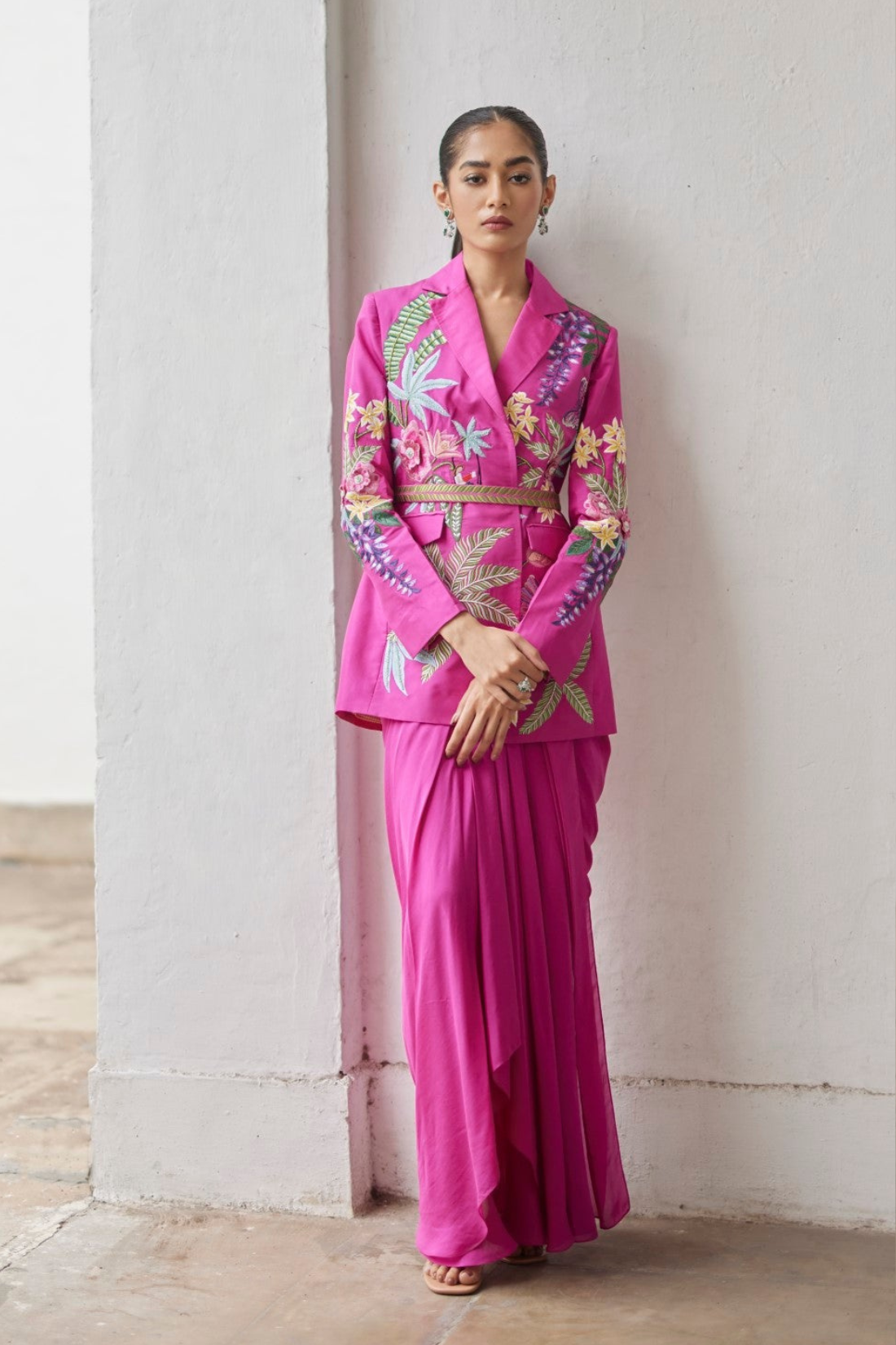 Rani Tropical Dream Embroidered Silk Jacket