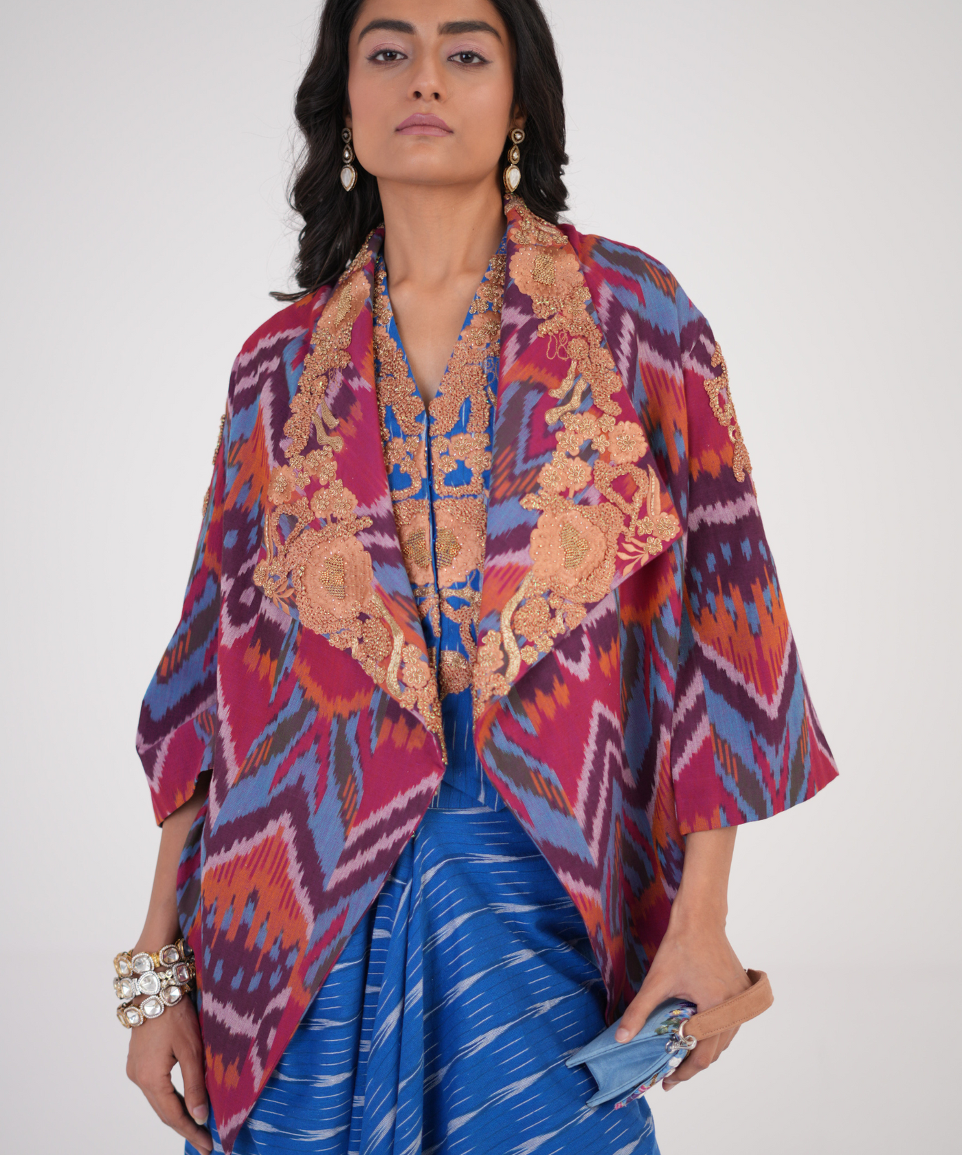 Crafted Grace Cape and Skirt Set