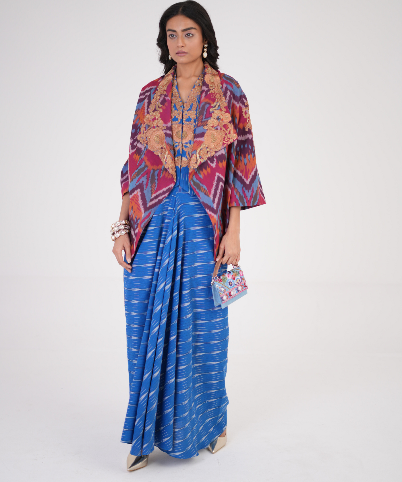 Crafted Grace Cape and Skirt Set