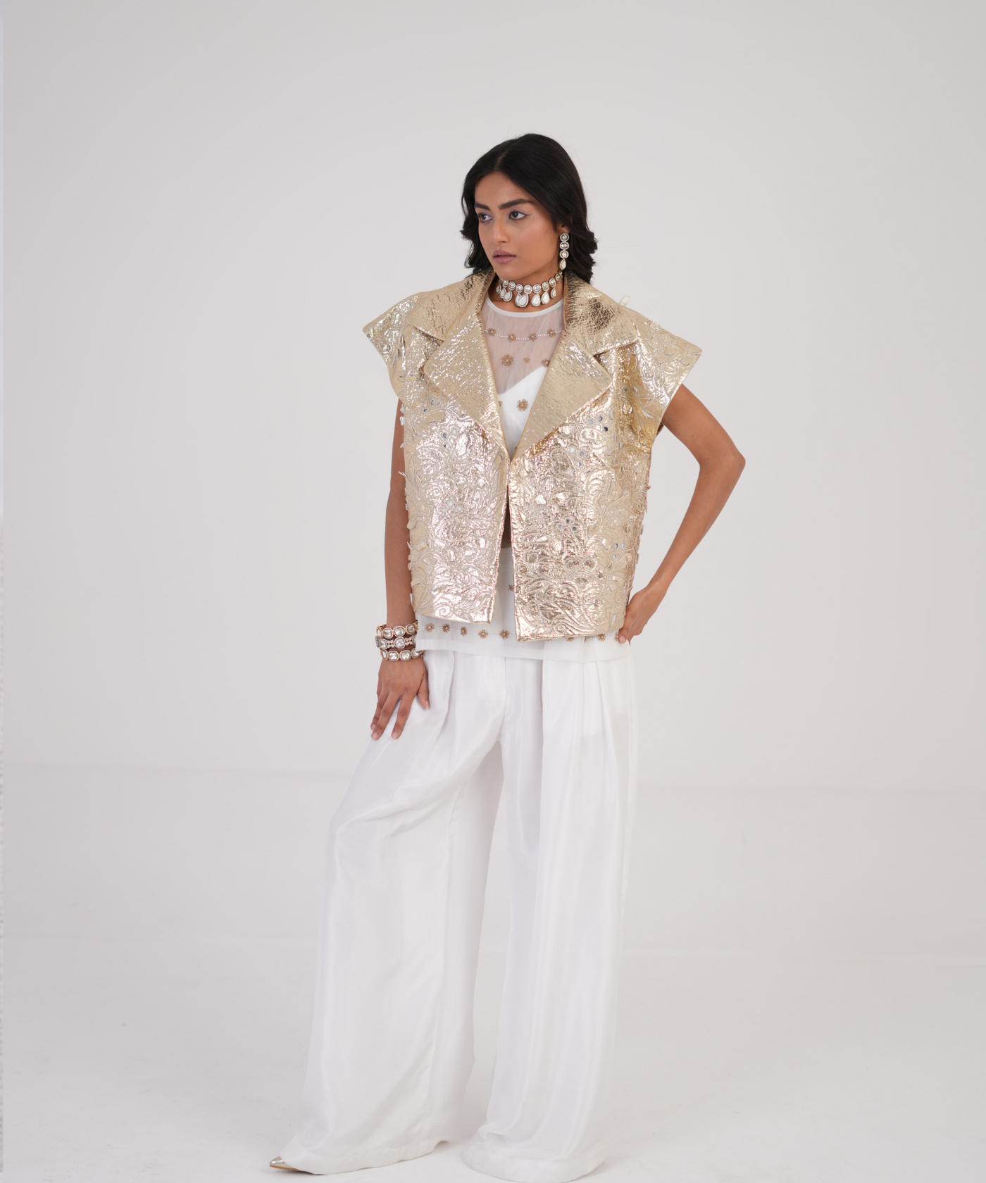 Moon Bloom Jacket with Cutwork
