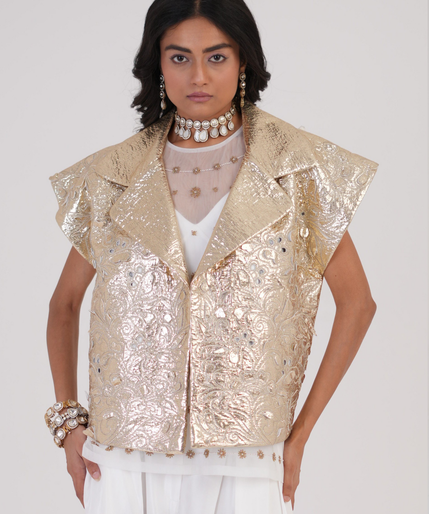 Moon Bloom Jacket with Cutwork
