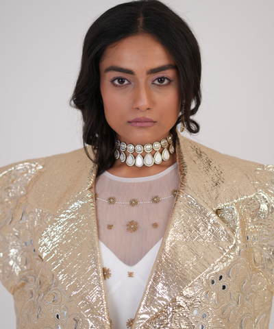 Moon Bloom Jacket with Cutwork