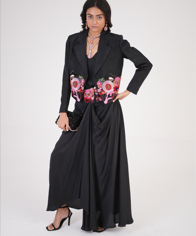 Embroidered Muse Jacket & Skirt Set