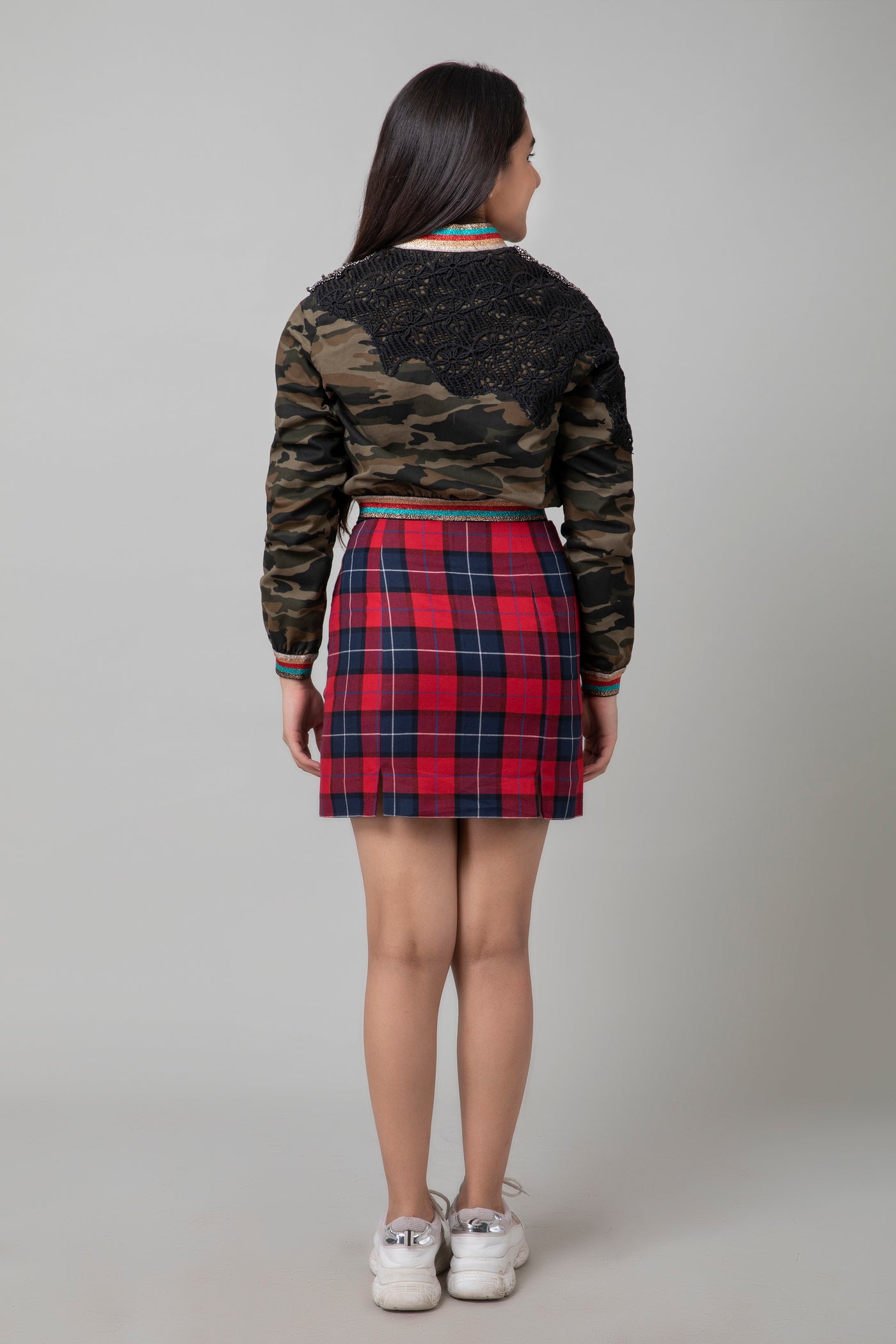 Camouflage Rock Jacket Skirt Set, jacket for kids, young girl, BeTrue, Be True