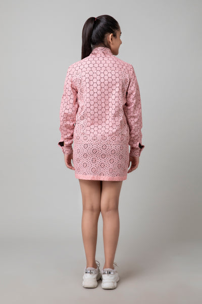 Peach Party Jacket Set, Peachy jacket and skirt set, co-ord set, BeTrue, Be True